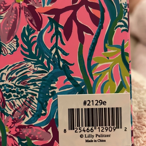 Lilly Pulitzer E Monogram Sticker Tropical Coastal Preppy Party All the Tide NWT - Picture 4 of 4